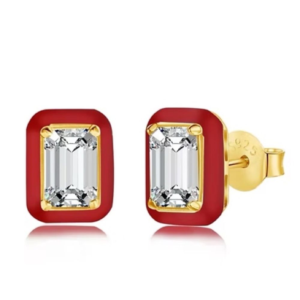 NIB : Skylar Studs - Red